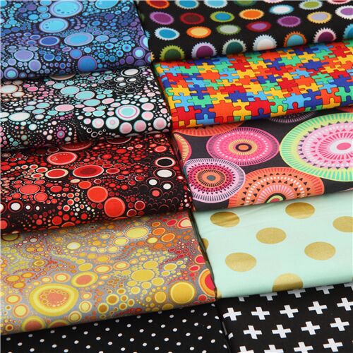 assorted patterns fat quarter surprise 10 pc fabric bundle 6