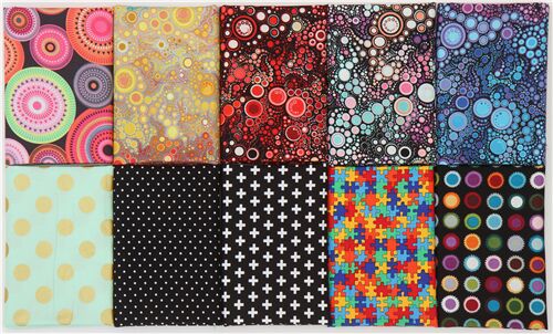 assorted patterns fat quarter surprise 10 pc fabric bundle 7
