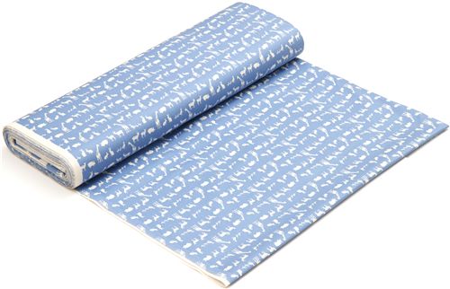 baby blue oxford fabric with small animals from Japan 3