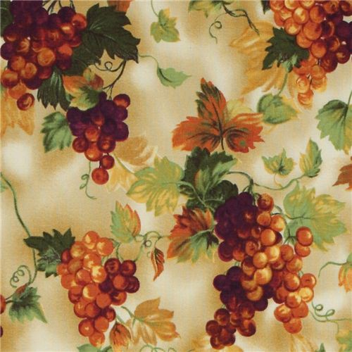 beautiful grapes fabric by Robert Kaufman 1