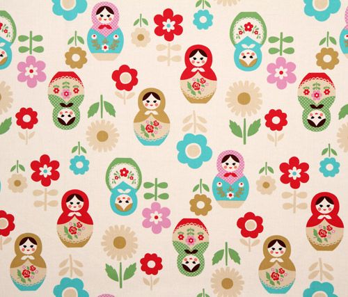 beige big babushka fabric matryoshka dolls Kokka 2