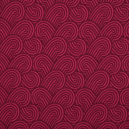 berry red Michael Miller Zen Garden interlock fabric 2