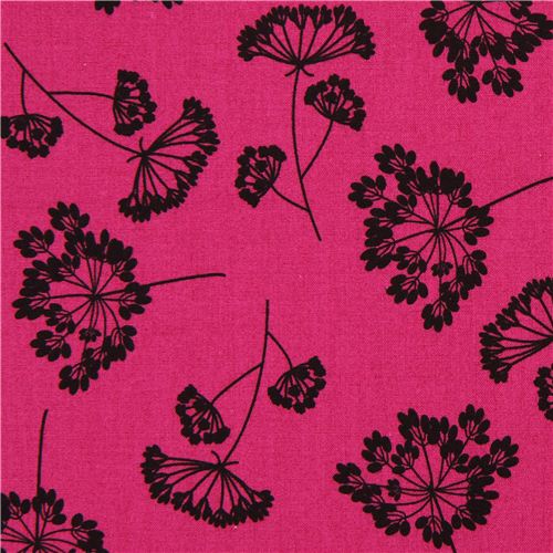 Tissu Robert Kaufman couleur baie avec des fleurs sauvages Tissu