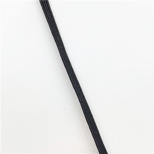 black 0.3cm wide elastic