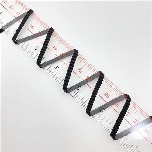 black 0.3cm wide elastic 3