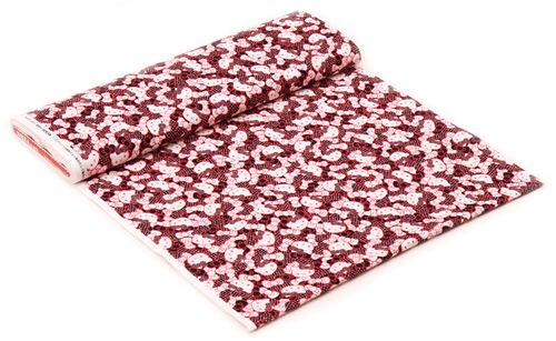 Tissu noir avec dadorables ttes dHello Kitty et des noeuds, par Kokka  3