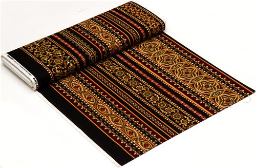 black Michael Miller fabric Heavenly Stripe 4