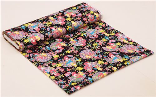 black My Melody bunny flower umbrella Sanrio oxford fabric 3