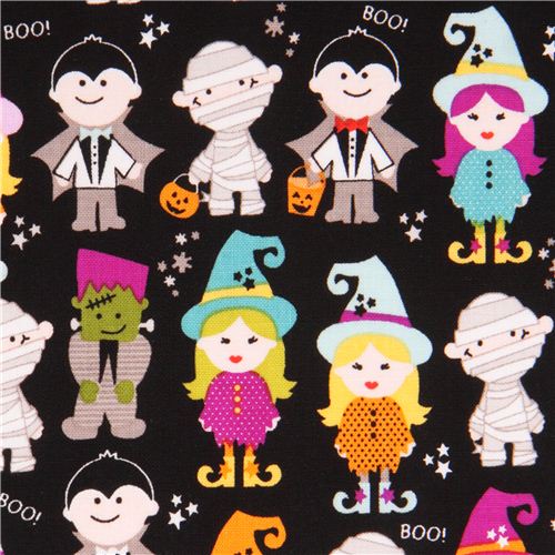 Tela negra de Riley Blake 'Halloween Parade' Halloween Magic Tela
