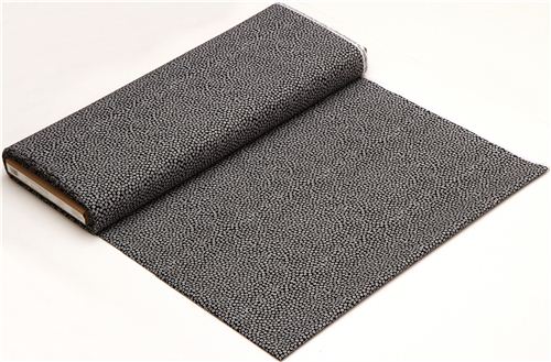black Riley Blake fabric with small flowers 3