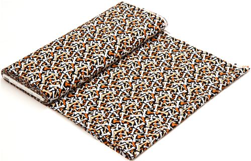 black Timeless Treasures bones fabric from the USA 3