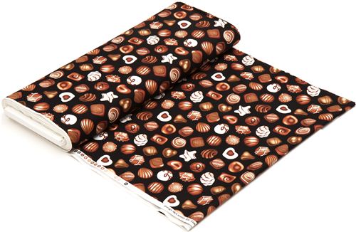 black chocolates fabric by Timeless Treasures from the USA 3