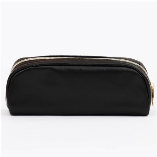 Adorable trousse � crayons Mind Wave noire avec des fleurs blanches 2