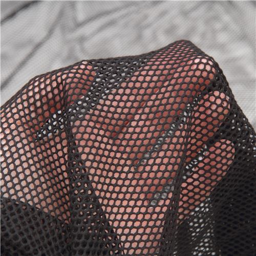 Remnant (14 x 150 cm) - black mesh fabric