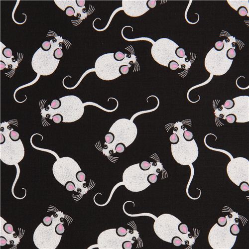 black mouse fabric by Timeless Treasures USA Fabric