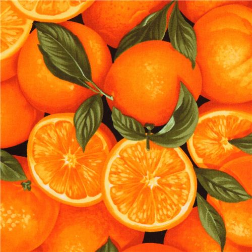 black orange fabric by Timeless Treasures from the USA Fabric