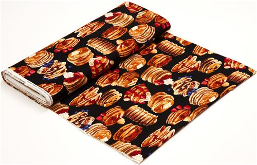 black pancakes fabric by Timeless Treasures from the USA 3