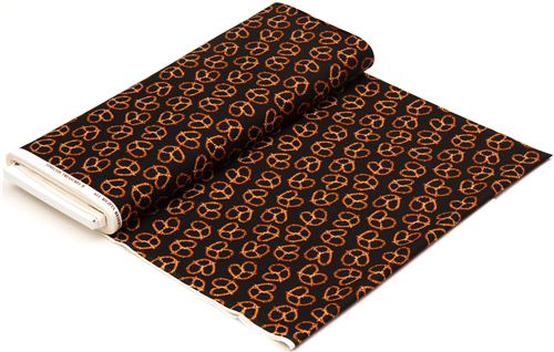 black pretzels fabric by Timeless Treasures from the USA 3