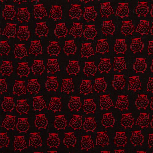 black structured owl fabric Prodotto realizzato da Cosmo dal Giappone2