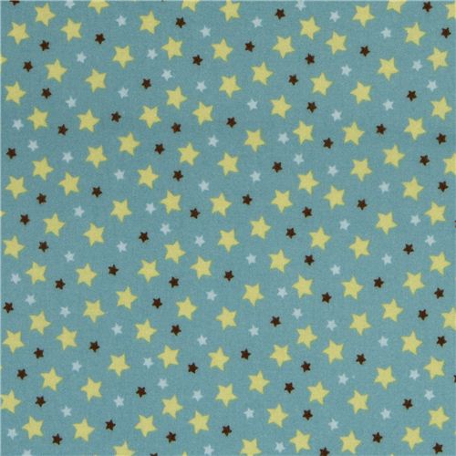 blue Riley Blake flannel fabric with stars from the USA 2