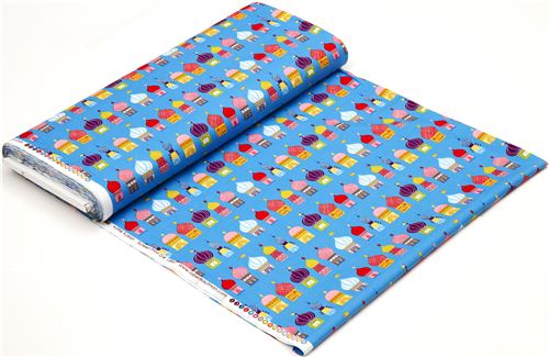 blue Robert Kaufman fabric with Russian onion tower 3
