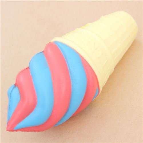blue and pink ice cream food squishy 3