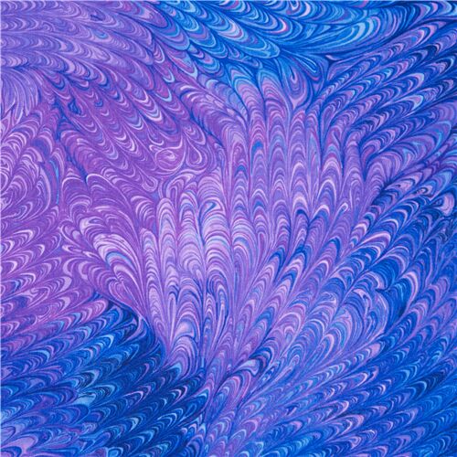 blue and purple marble pattern fabric by Timeless Treasures Fabric