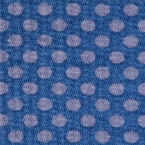 blauer Punkte Jersey Stoff von Riley Blake USA Stoff