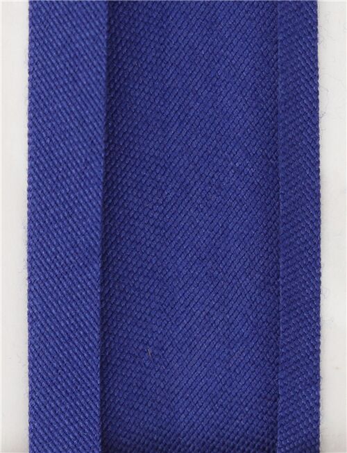 1m Cinta al bies de doblez doble de media pulgada de ancho 1cm en azul 4