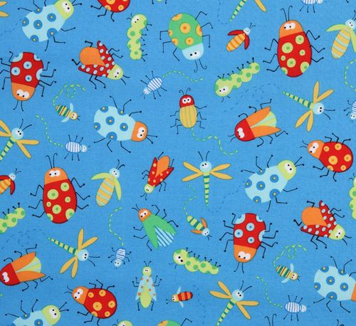 blauer Insekten Stoff Beetle Boy USA Designer 2