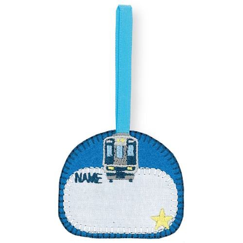 toppa iron-on etichetta blu treno stella 1 pezzo