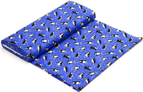 blue penguin algod�n fabric by Timeless Treasures USA 3