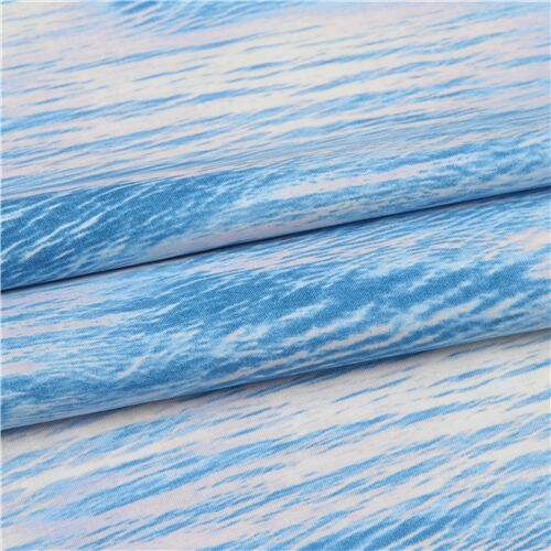 Resto de (22 x 112 cm) - Tela azul con estampado de agua de Timeless Treasures 4