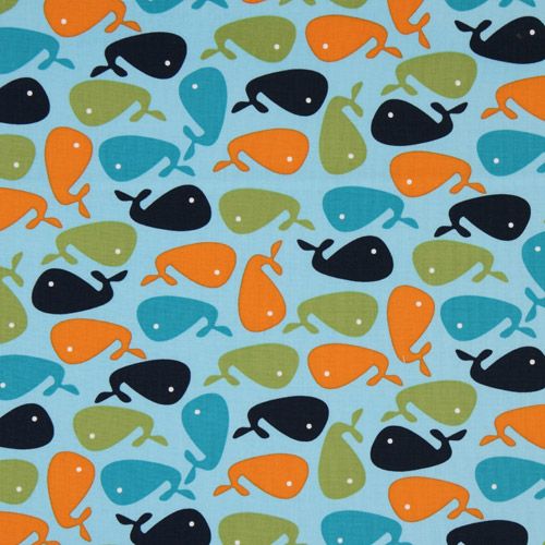 blue whale fabric Robert Kaufman USA designer 2