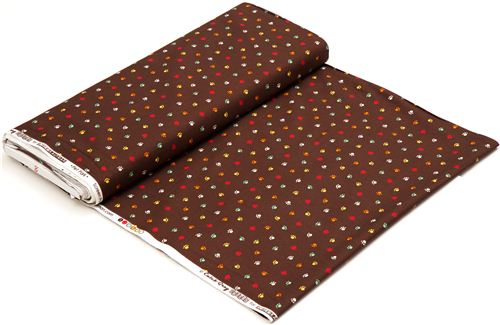 brown animal paws fabric by Robert Kaufman 3