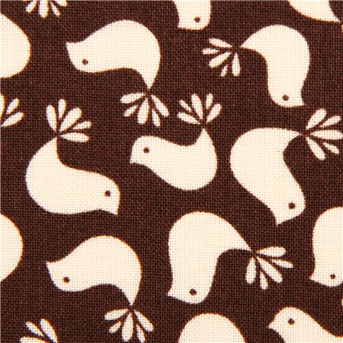 brown bird animal fabric Timeless Treasures USA Fabric