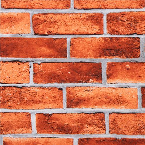 Brauner Hemdenstoff mit Ziegelsteinen Stoff