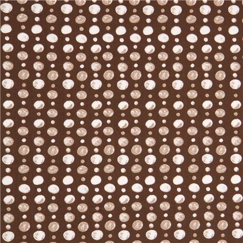 brown monaluna organic fabric with dots USA 2