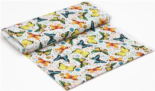 Fat Quarter (50 x 54 cm) - butterfly and flower fabric by Quilting Treasures 6