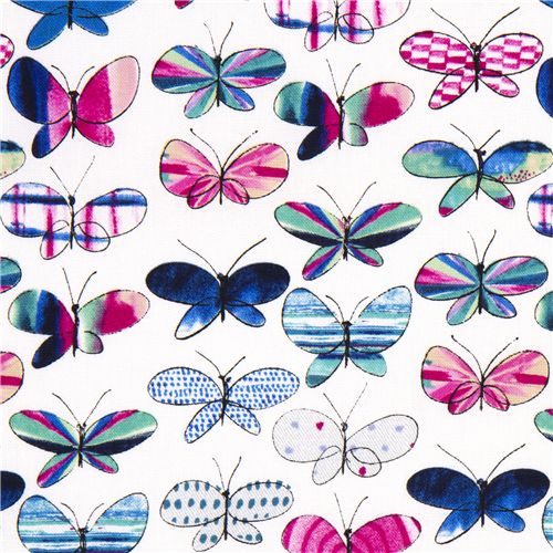 Schmetterlinge Designer Stoff von Kokka Japan Stoff