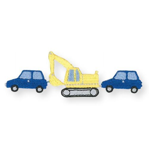 car excavator iron-on transfer sheet 1 piece