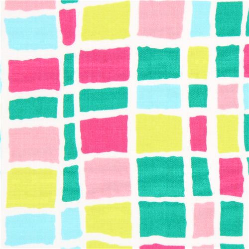 checker fabric grid pattern green Robert Kaufman Felicity Fabric
