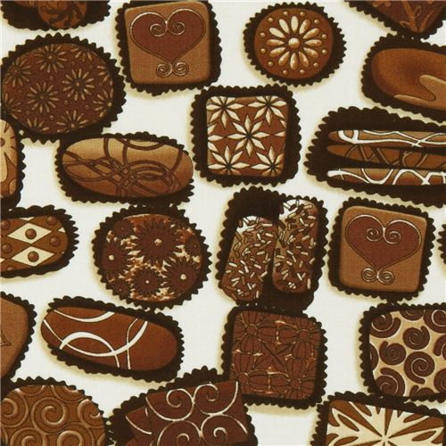 chocolate praline fabric par Robert Kaufman 1