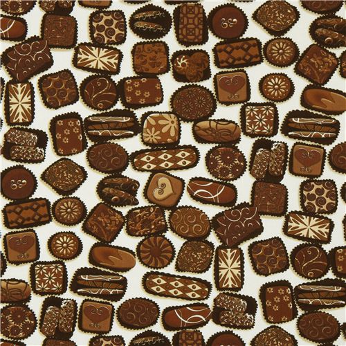 chocolate praline fabric par Robert Kaufman 2