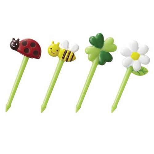 Pinchos para comida bento fiambrera trbol abeja bicho
