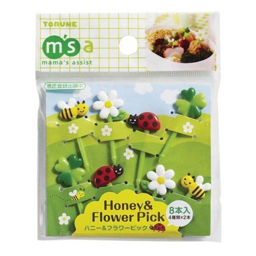 Pinchos para comida bento fiambrera trbol abeja bicho 0
