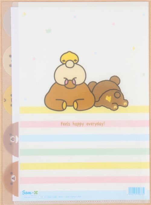 colorful Rilakkuma and friends 5-pocket A4 file folder 2