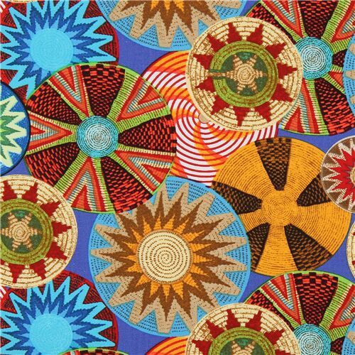 colorful basket weave pattern fabric Fabric