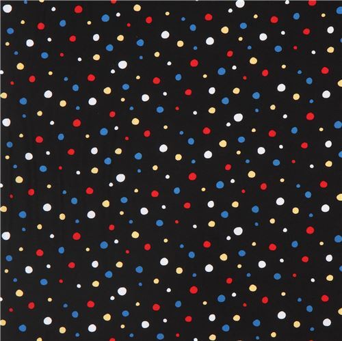 Fat Quarter (50 x 56 cm) - colorful dot fabric by Michael Miller in black 3