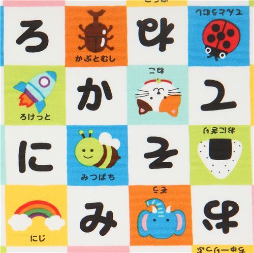 Tissu Oxford Kokka avec des carrés multicolores Tissu